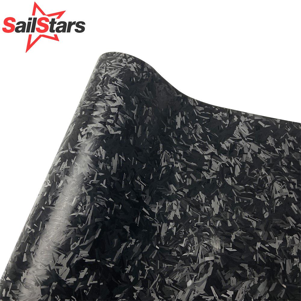 Fep Film - Car Stickers Chopped Black Carbon Fiber