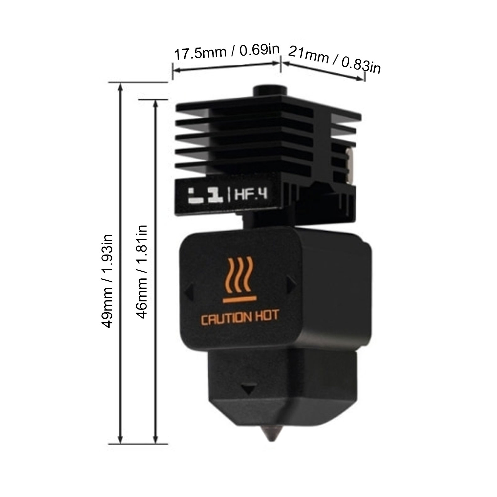 High Flow Hotend Replacement f - Hotend 0.4Mm recension och pris