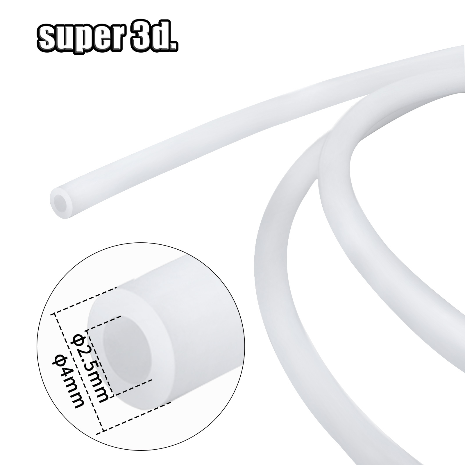 1/2/50M Bambu Lab PTFE Tube ID - Direct Drive Extruder recension och pris