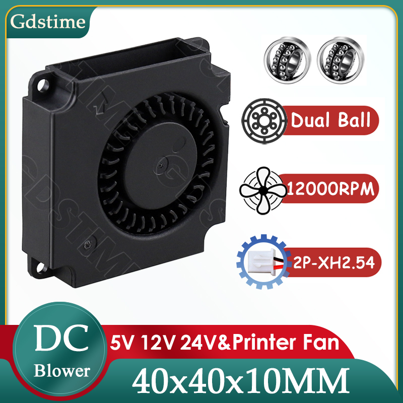 Gdstime 4010 Fan 24V 12V 5V 40 - Direct Drive Extruder recension och pris