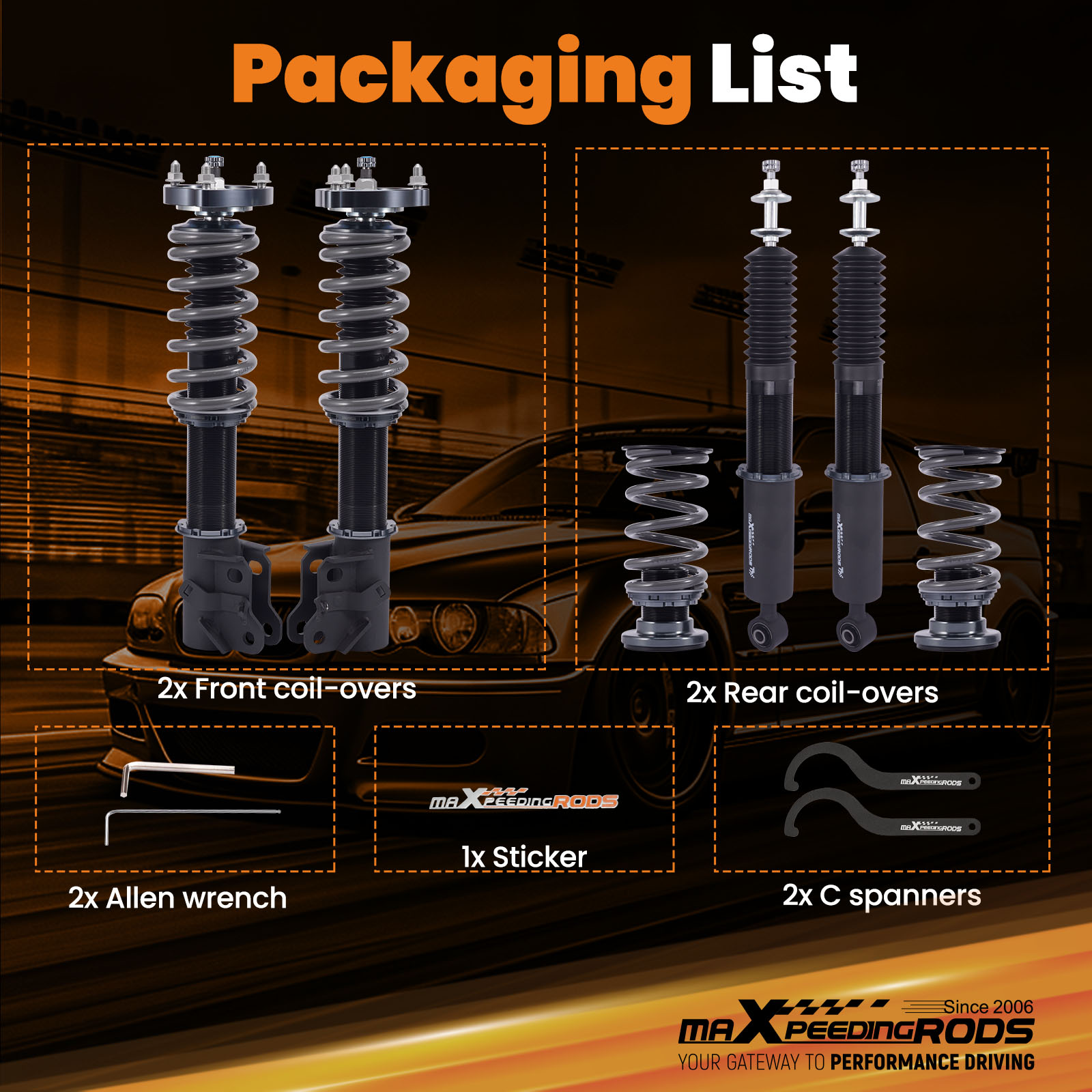 Coilover for Honda Civic 2006- - Fdm Printer recension och pris