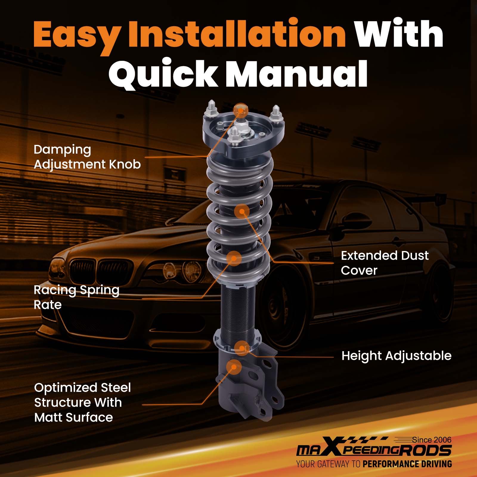 Coilover for Honda Civic 2006- - Fdm Printer recension och pris