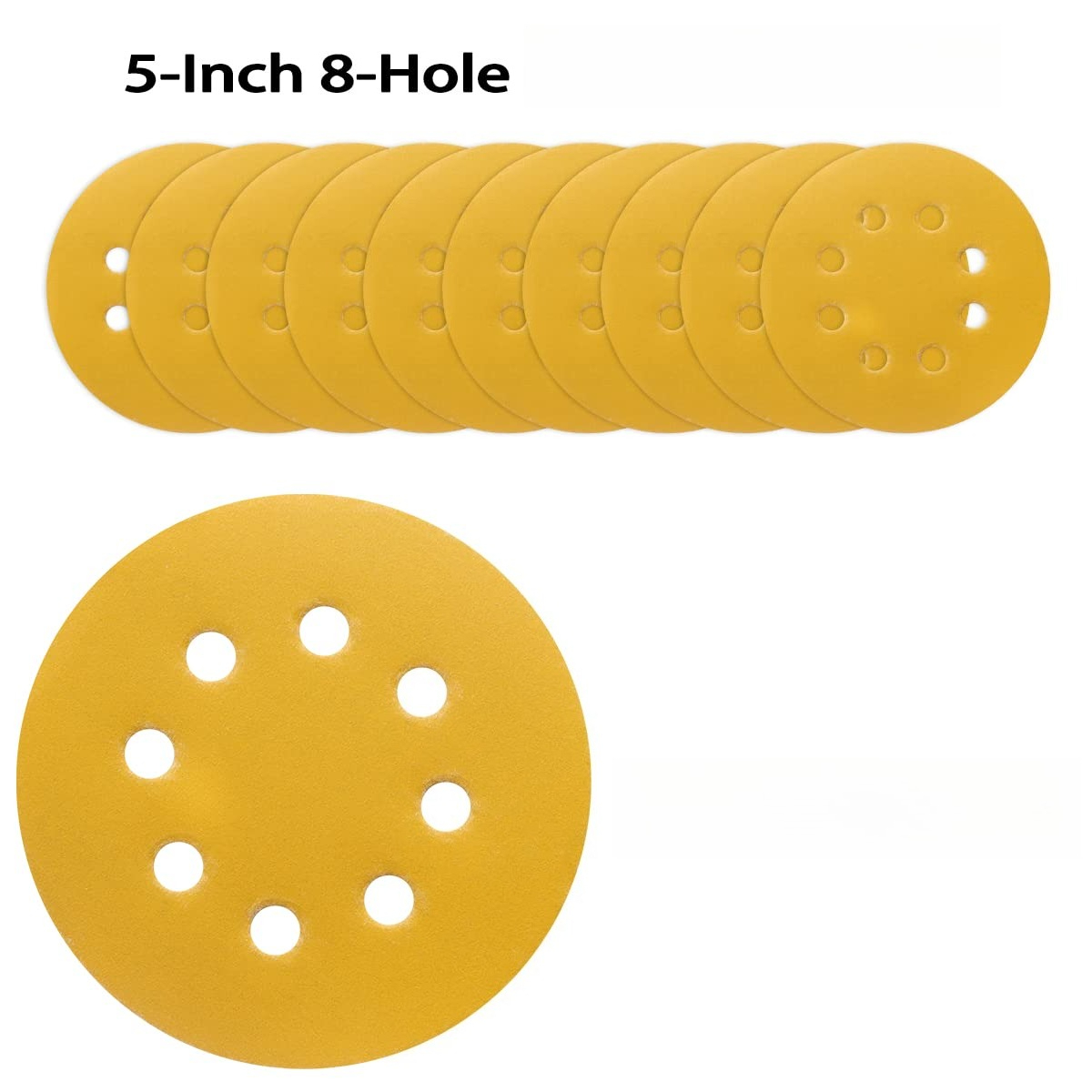 10-100PCS 5 Inch 8 Hole Sandin - Extruder recension och pris
