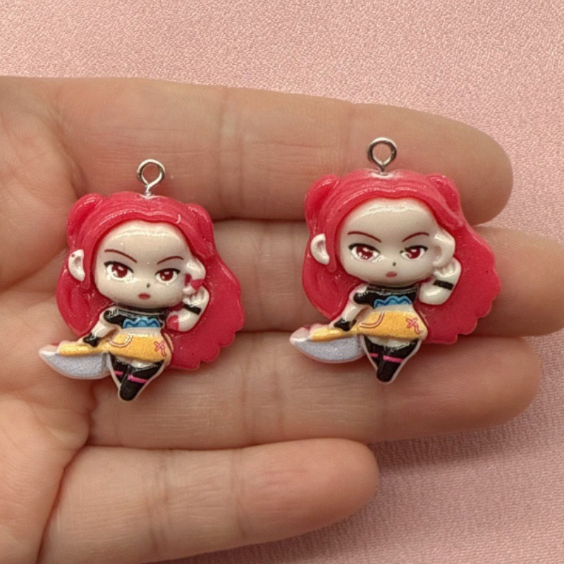10pcs resin cartoon pendant, D - Resin recension och pris