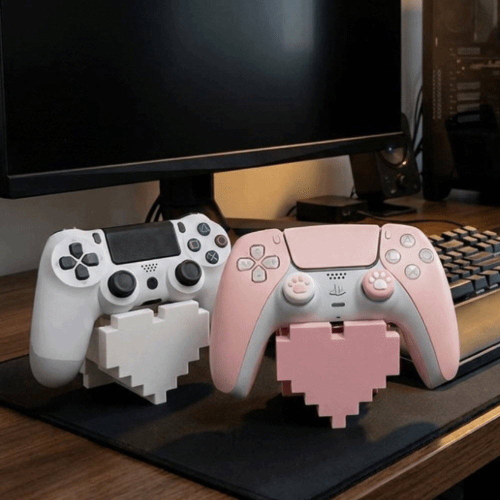 3D Printed Heart-Shaped Game S - 3D Printer Stand recension och pris