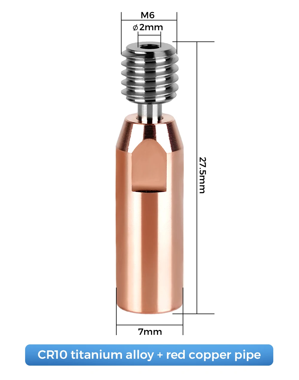 High Quality E3D V6 Throat V5  - Direct Drive Extruder recension och pris