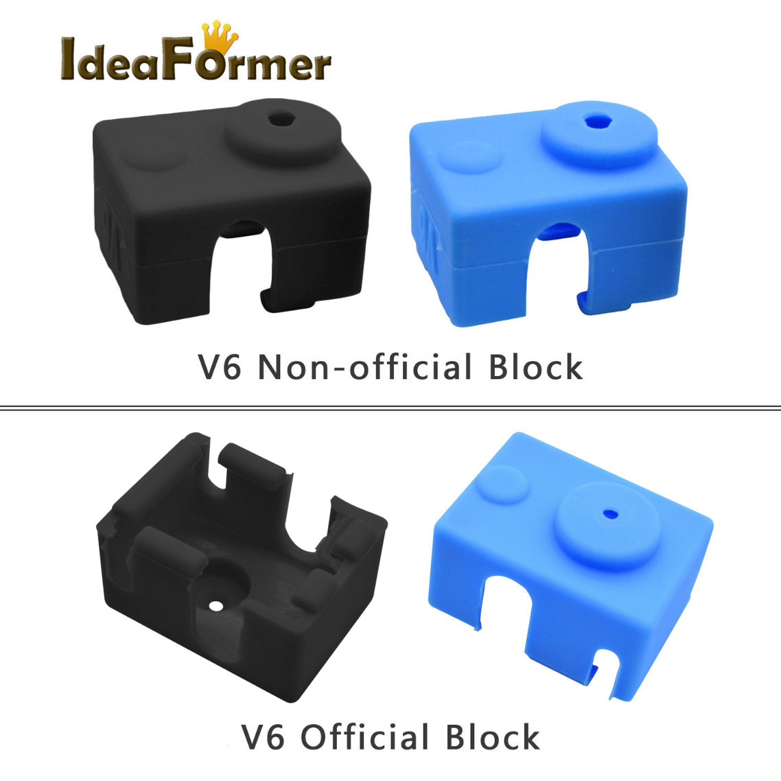 5pcs V6 Silicone Sock 3D Print - 3D Printer Stand recension och pris
