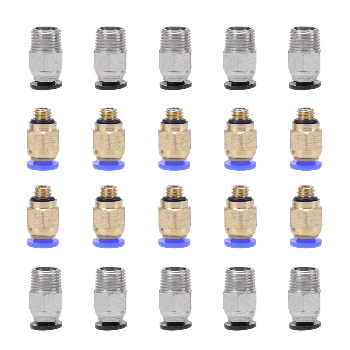 20Pcs Pneumatic Push Connector - Extruder recension och pris