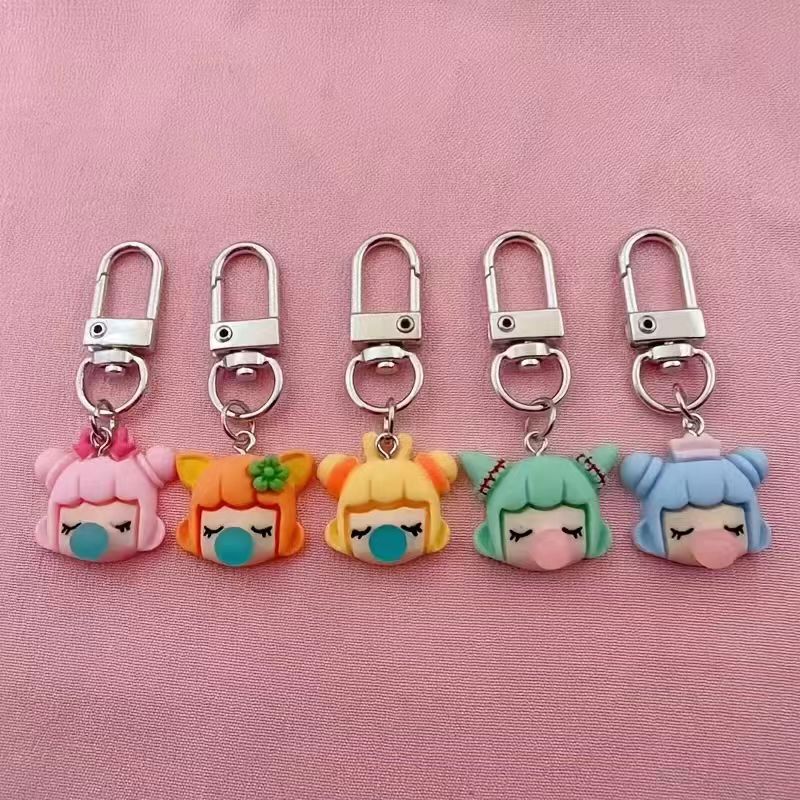5pcs resin girl keychain, suit - Resin recension och pris
