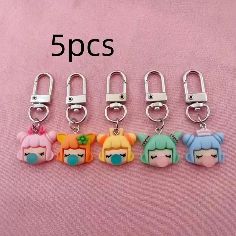 5pcs resin girl keychain, suit - Resin recension och pris