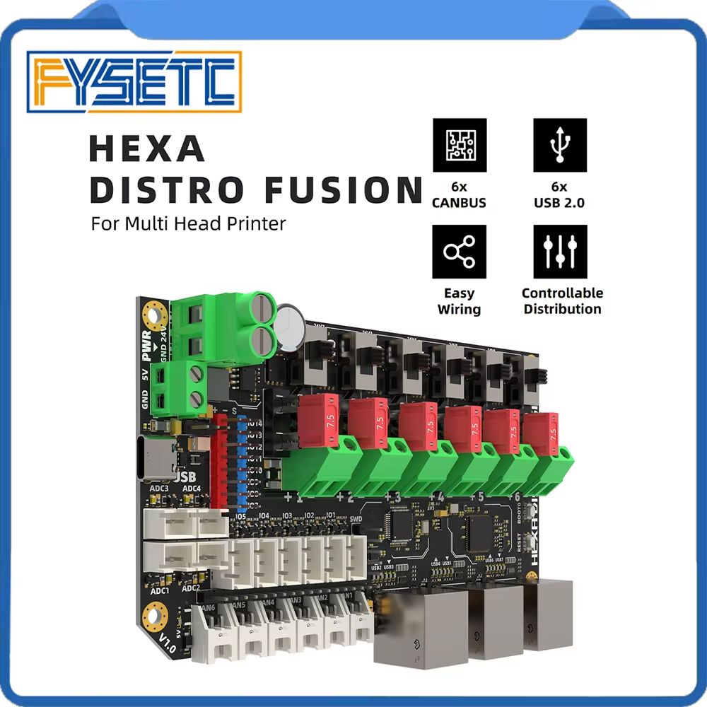 FYSETC Hexa Distro Fusion Boar - Direct Drive Extruder recension och pris