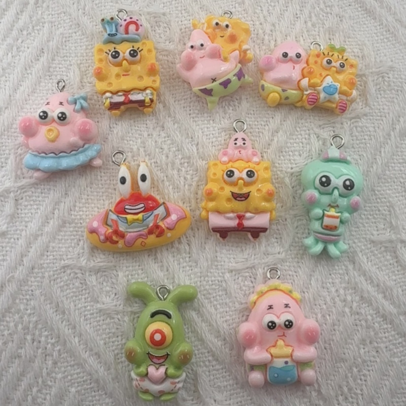 10pcs cartoon resin pendant, D - Resin recension och pris